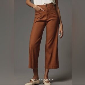 Maeve Brown Wide Leg Pants